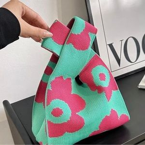 NEW Woven Handmade Kawaii Korean Handbag Tote Purse